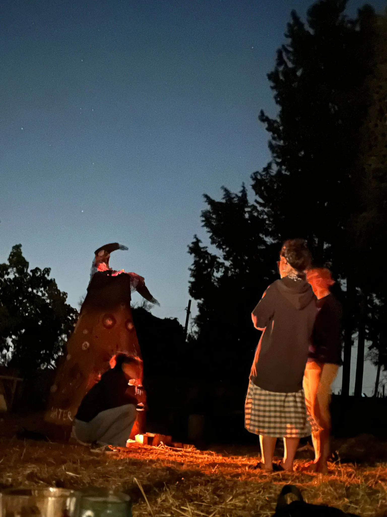 Attivazione notturna della scultura