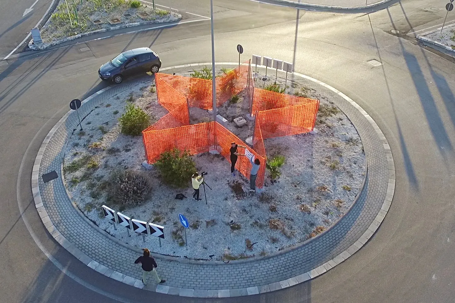 Installazione Realizza i tuoi sogni in una rotatoria