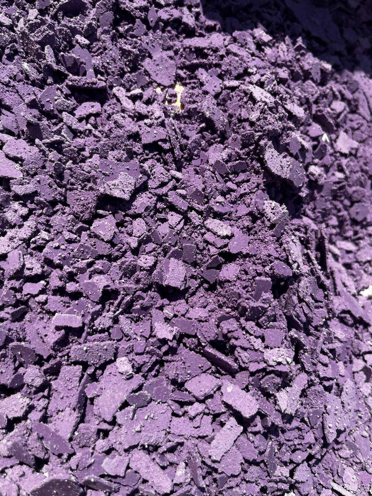 Materiale lapideo colorato utilizzato nel progetto