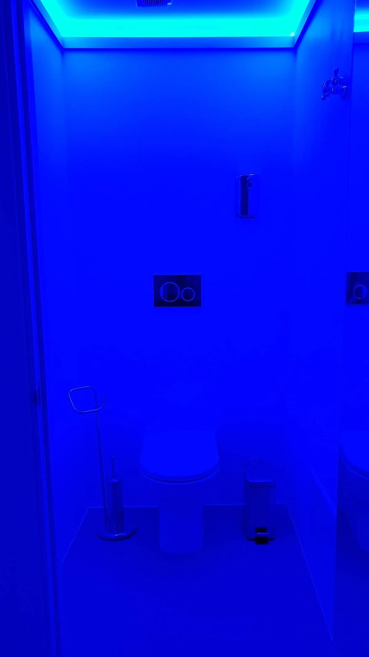 Servizio illuminato di blu all’interno di MASCROOM