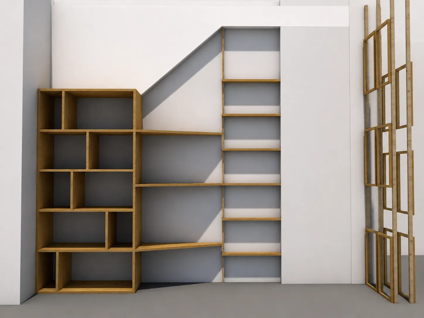 Render frontale della Microlibreria